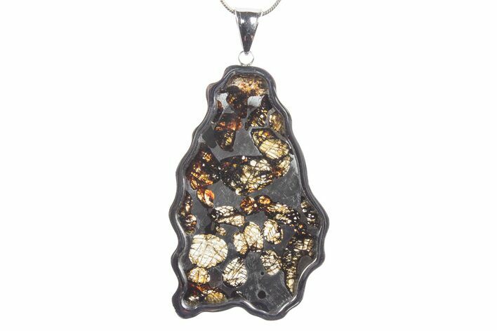 Sericho Pallasite Meteorite Pendant - Kenya #351389